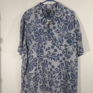 NEW Bass Short Sleeve Casual Shirt Silk XL